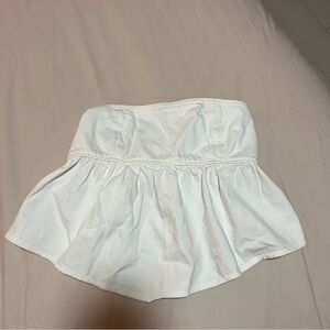 NWT American Eagle White Strapless Top